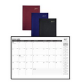 Monthly Desk Planner W/ Leatherette Cover